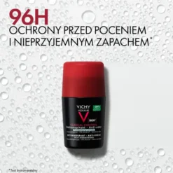 Vichy Homme Clinical Control 96 h, dezodorant dla mężczyzn, roll-on, 50 ml