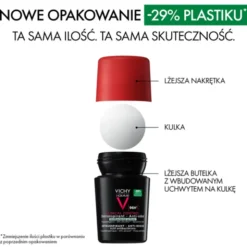 Vichy Homme Clinical Control 96 h, dezodorant dla mężczyzn, roll-on, 50 ml