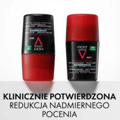 Vichy Homme Clinical Control 96 h, dezodorant dla mężczyzn, roll-on, 50 ml