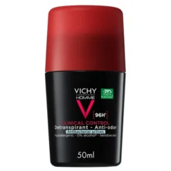 Vichy Homme Clinical Control 96 h, dezodorant dla mężczyzn, roll-on, 50 ml