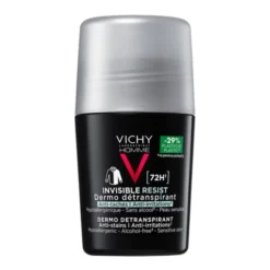 Vichy Homme, Invisible Resist 72 h, antyperspirant przeciw śladom, 50 ml