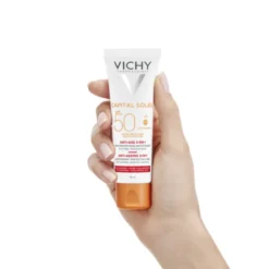 Vichy Ideal Soleil, krem przeciwstarzeniowy do twarzy SPF 50, 50 ml