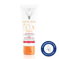 Vichy Ideal Soleil, krem przeciwstarzeniowy do twarzy SPF 50, 50 ml