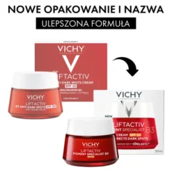 Vichy Liftactiv B3, krem redukujący przebarwienia, SPF 50, 50 ml