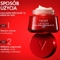 Vichy Liftactiv Collagen Specialist 16, krem na noc, 50 ml