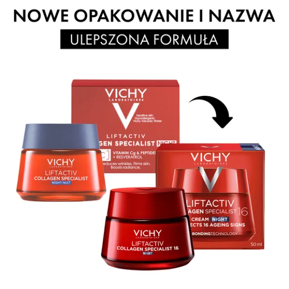 Vichy Liftactiv Collagen Specialist 16, krem na noc, 50 ml