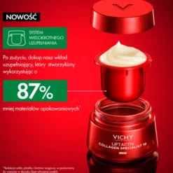 Vichy Liftactiv Collagen Specialist, krem SPF 50 redukujący 16 oznak starzenia, 50 ml