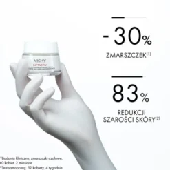 Vichy Liftactiv H.A., przeciwzmarszczkowy krem ujędrniający z kwasem hialuronowym do skóry suchej, 50 ml
