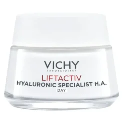 Vichy Liftactiv H.A., przeciwzmarszczkowy krem ujędrniający z kwasem hialuronowym do skóry suchej, 50 ml