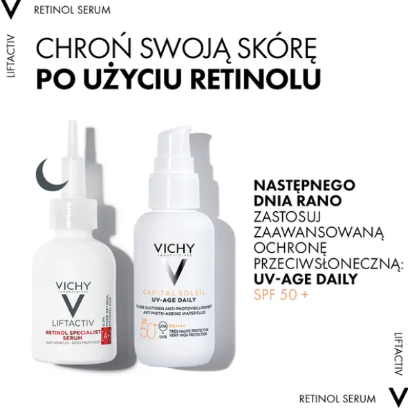 Vichy Liftactiv Retinol Specialist, serum redukujące zmarszczki, na noc, 30 ml