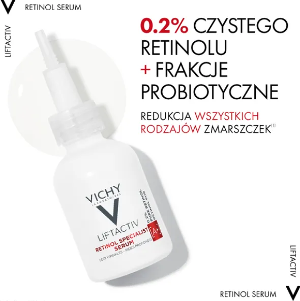 Vichy Liftactiv Retinol Specialist, serum redukujące zmarszczki, na noc, 30 ml