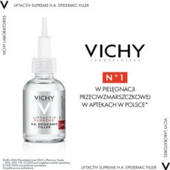 Vichy Liftactiv Supreme H.A EPIDERMIC FILLER, skoncentrowane serum przeciwzmarszczkowe, 30 ml