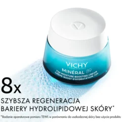 Vichy Mineral 89, krem nawilżająco-odbudowujący 72h lekki, 50 ml