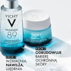 Vichy Mineral 89, krem nawilżająco-odbudowujący 72h lekki, 50 ml