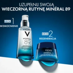 Vichy Mineral 89, krem nawilżająco-regenerujący z melatoniną na noc, 50 ml