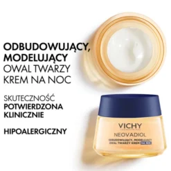 Vichy Neovadiol Kompleks Uzupełniający, odbudowujący i modelujący owal twarzy krem na noc, 50 ml