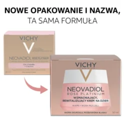 Vichy Neovadiol Rose Platinium, krem wzmacniająco-rewitalizujący na dzień, 50 ml