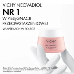 Vichy Neovadiol Rose Platinium, krem wzmacniająco-rewitalizujący na dzień, 50 ml