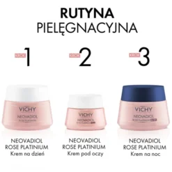 Vichy Neovadiol Rose Platinium, wzmacniający i regenerujący krem na noc, 50 ml