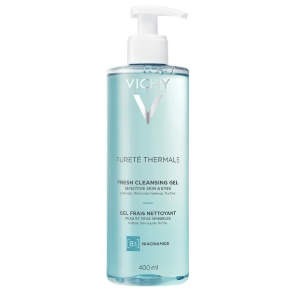 Vichy Purete Thermale, żel odświeżający do mycia twarzy, 400 ml