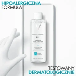Vichy Purete Thermale, Mineralny płyn micelarny dla skóry wrażliwej, 400 ml