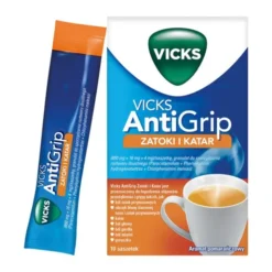 Vicks Antigrip Zatoki i Katar, granulat do sporządzania roztworu doustnego, 10 saszetek