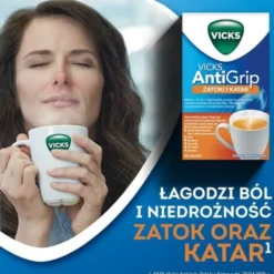 Vicks Antigrip Zatoki i Katar, granulat do sporządzania roztworu doustnego, 10 saszetek
