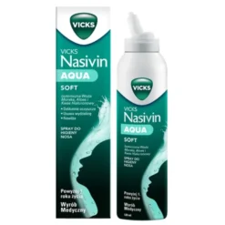Vicks Nasivin Aqua Soft, izotoniczny spray do higieny nosa, 120 ml