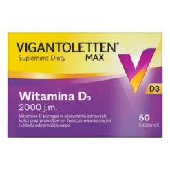 Vigantoletten Max, witamina D3 2000j.m., kapsułki, 60 szt.