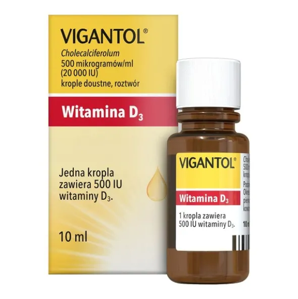 Vigantol, krople doustne, (20.000 j.m./ml), 10 ml