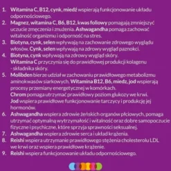 Vigor multiwitamina ONA 50+ zestaw witamin i minerałów z ashwagandhą i reishi, tabletki, 60 szt.