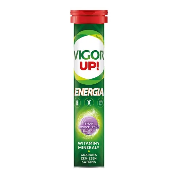 Vigor Up! Energia, smak owoce leśne, tabletki musujące, 20 szt.