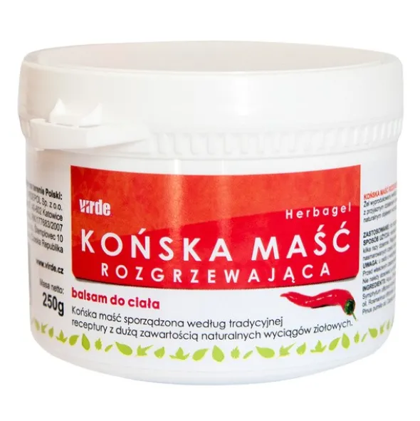 Virde, maść końska, rozgrzewająca, 250 ml