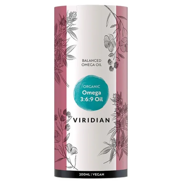 Viridian, Ekologiczny Olej Omega 3:6:9, płyn, 200 ml