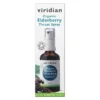 Viridian, Ekologiczny Spray do gardła, czarny bez, miód manuka i prawoślaz, 50 ml