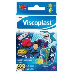 Viscoplast, Cool, dekorowane plastry dla dzieci, 20 szt.
