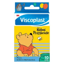 Viscoplast, Plastry Kubuś i Przyjaciele dekorowane plastry dla dzieci, 72 mm x 25 mm, 10 szt.