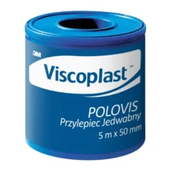 Viscoplast Polovis, przylepiec jedwabny, 5 m x 50 mm, 1 rolka