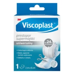 Viscoplast Prestopor Supermiękki, plaster do cięcia, 1 m x 6 cm, 1 szt.