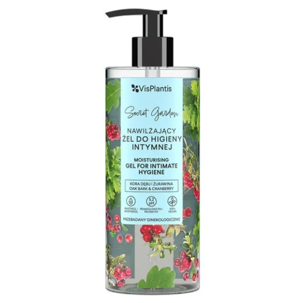 Vis Plantis Herbal Vital Care, żel do higieny intymnej, kora dębu i żurawina, 300ml