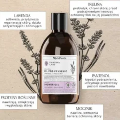 Vis Plantis Pharma Care, żel pod prysznic, lawenda + proteiny, 500 ml