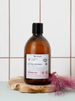 Vis Plantis Pharma Care, naturalny żel pod prysznic, róża + proteiny, 500 ml