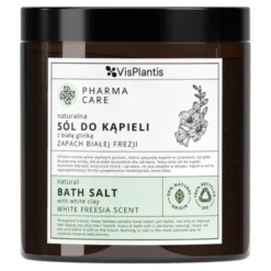 Vis Plantis Pharma Care, naturalna sól do kąpieli z białą glinką, zapach frezji, 800 g