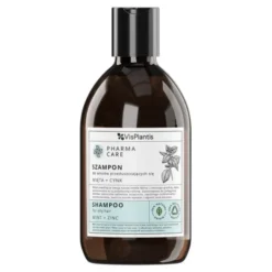 Vis Plantis Pharma Care, szampon do włosów przetłuszczających się, mięta + cynk, 500 ml
