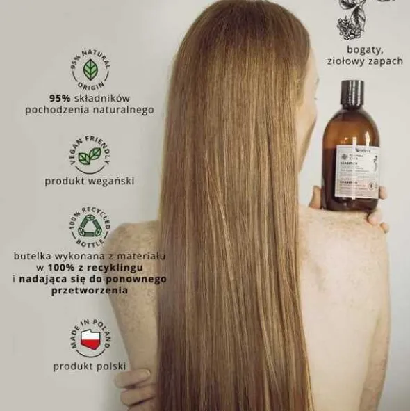 Vis Plantis Pharma Care, szampon do włosów cienkich, żeńszeń i niacynamid, 500 ml