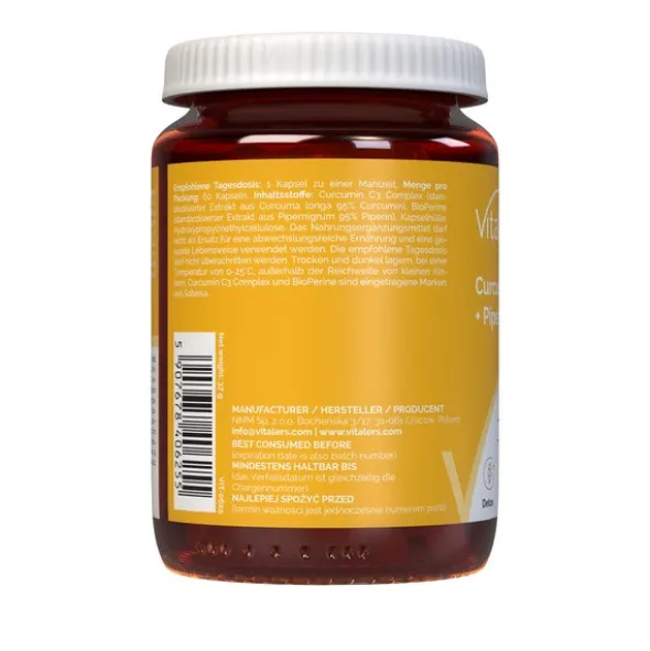 Vitaler's Kurkumina + piperyna, kapsułki, 60 szt.