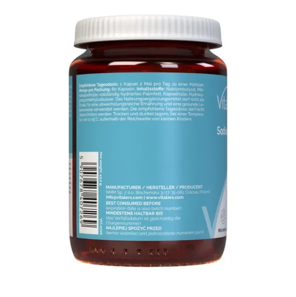 Vitalers Maślan sodu 600 mg, kapsułki, 60 szt.