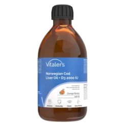 Vitaler's Tran norweski + D3 2000 IU, płyn, smak pomarańczowy, 250 ml