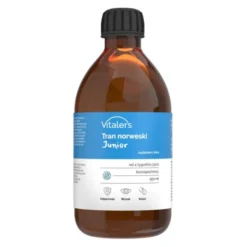 Vitalers Tran norweski dla dzieci bezzapachowy, płyn, 250 ml