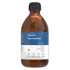 Vitalers Tran norweski, płyn, smak cytrynowy, 250 ml